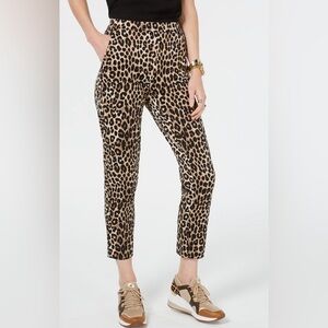 Michael Kors Leopard Print Ankle Pants